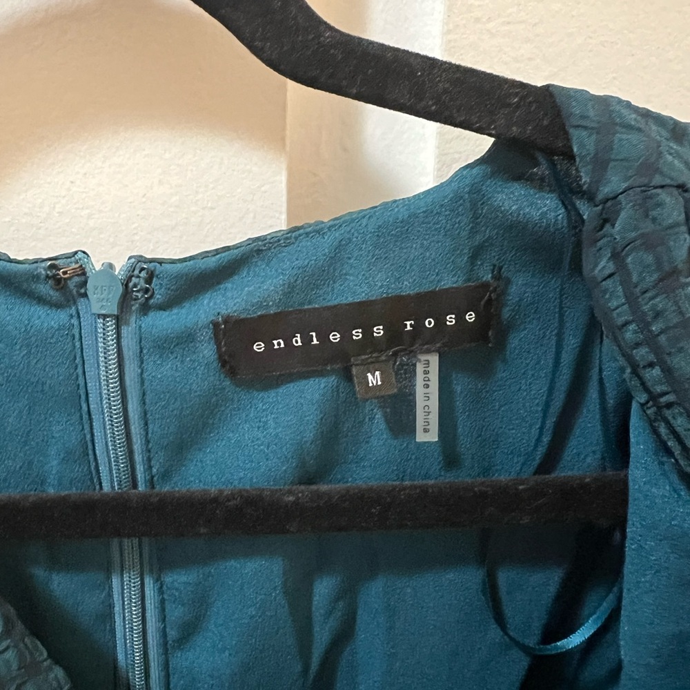 Endless Rose from Express Teal Long Sleeve Dress - Picture 5 of 7